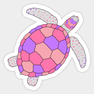 Pink turtles Sticker